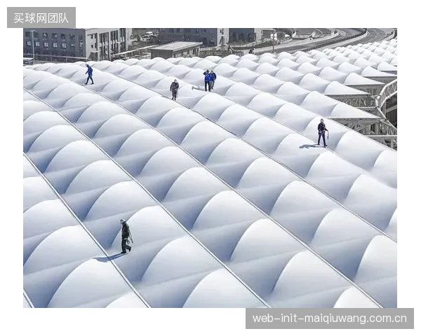拉伸强度达5500N-5cm的PTFE膜材，确保在25年设计寿命内持续抵抗冰雹等极端天气冲击
